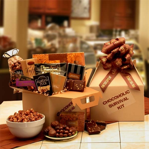Chocoholic's Survival Kit | Gourmet Chocolate Gift Basket